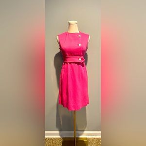 Vintage Pink Tweed Dress